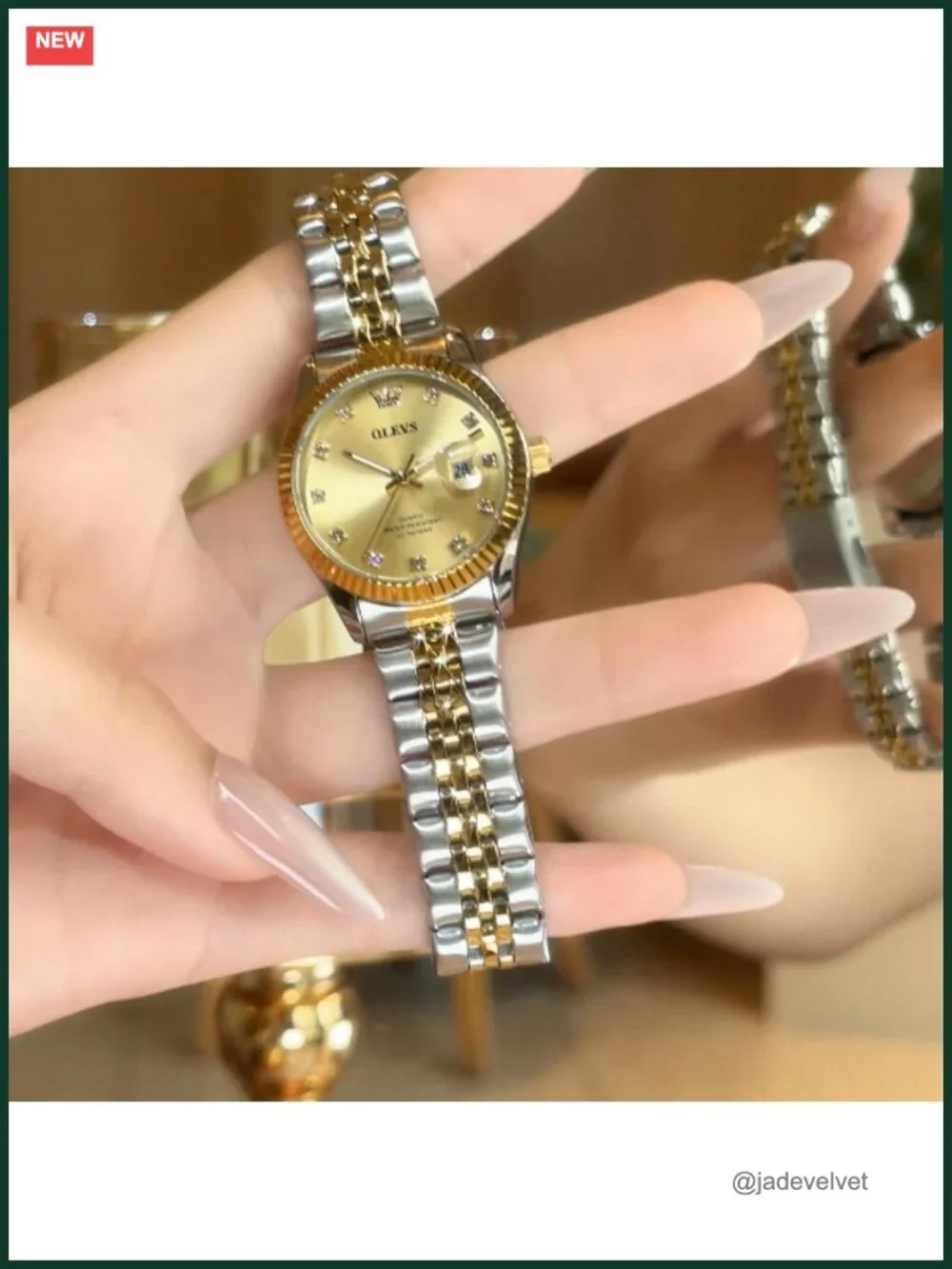 Women's Small Face Watch Stainless Steel Diamond Dial Dress Luxury